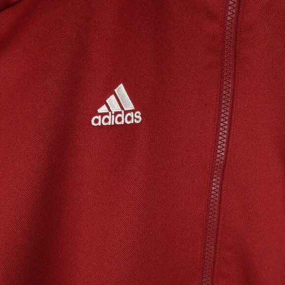 Adidas Jacket FC Bayern Munchen Soccer Mens S Red Full Zip Embroidered Rare - Picture 4 of 16